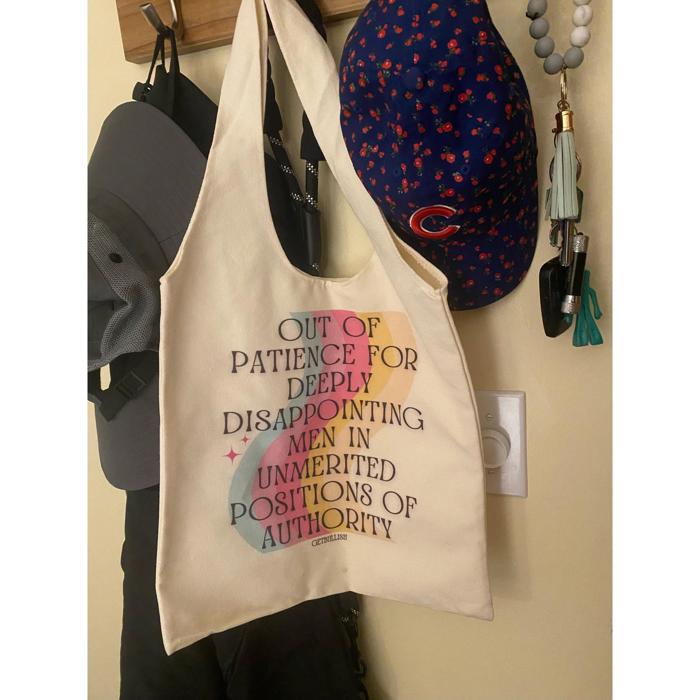 Funny Slouchy Canvas Tote Bags with Humorous Slogans