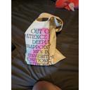 Out of Patience for Deeply Disappointing Men Funny Slouchy Canvas Tote Bags with Humorous Slogans