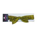 Twisted Bow Headband in Yellow Leopard Tapered and Twisted Bow Headbands | Yoga Gym Workout Hairband Hair Accessory