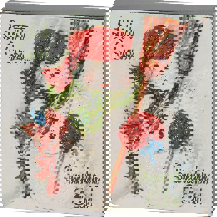 Cute and Funny Graphic Wooden Box Signs with Sayings for Gallery Walls