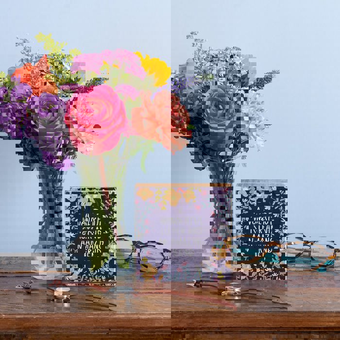 Cute and Funny Graphic Wooden Box Signs with Sayings for Gallery Walls