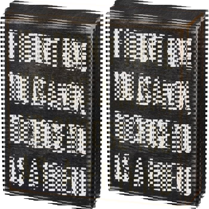 Cute and Funny Graphic Wooden Box Signs with Sayings for Gallery Walls