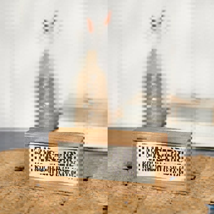 Cute and Funny Graphic Wooden Box Signs with Sayings for Gallery Walls