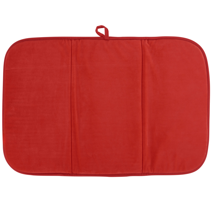 Retro Art Drying Mat for Kitchen – Vintage Illustration Dish Mat for Counters & Dishes