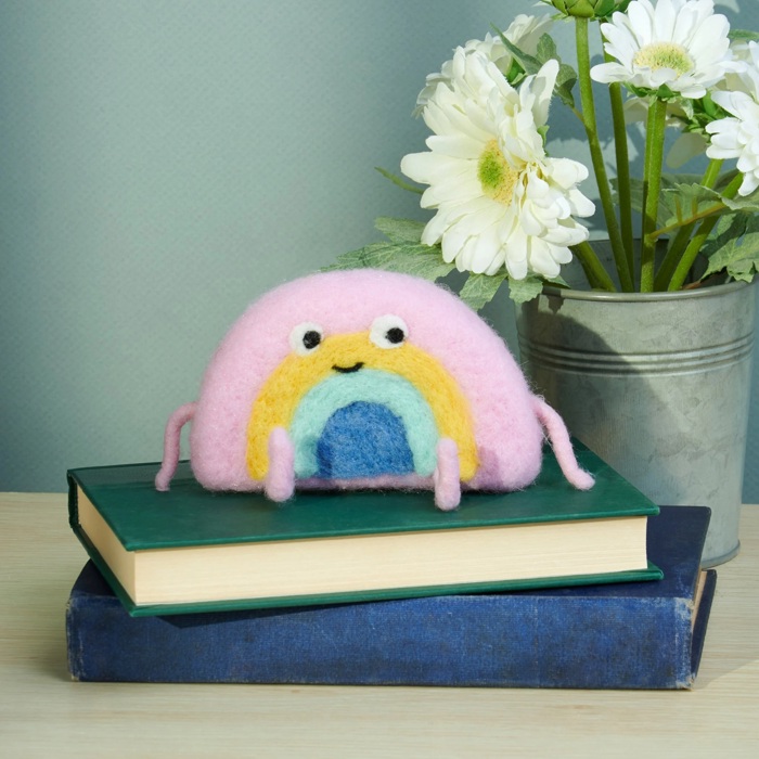 Rainbow and Cloud Critter | Cute Free-stand Desk Decor 