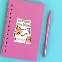 Big Cat Energy Water Bottle Vinyl Stickers Sets | 3 Assorted Waterproof Fun Novelty Decals