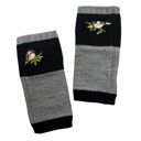 Black Bird Applique Arm Warmers | Fingerless Gloves in Black, Pink, or Green