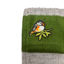 Green Bird Applique Arm Warmers | Fingerless Gloves in Black, Pink, or Green