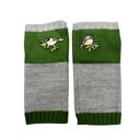 Green Bird Applique Arm Warmers | Fingerless Gloves in Black, Pink, or Green