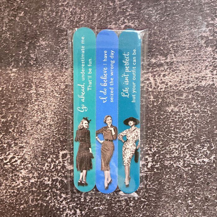 Vintage-Vibe Emery Boards & Nail Files | Funny Manicure Gifts for Her