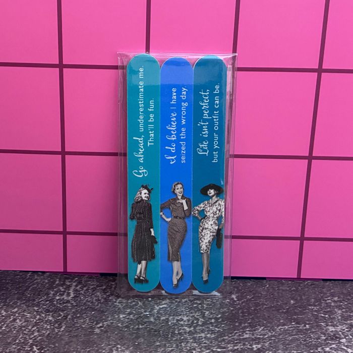 Vintage-Vibe Emery Boards & Nail Files | Funny Manicure Gifts for Her