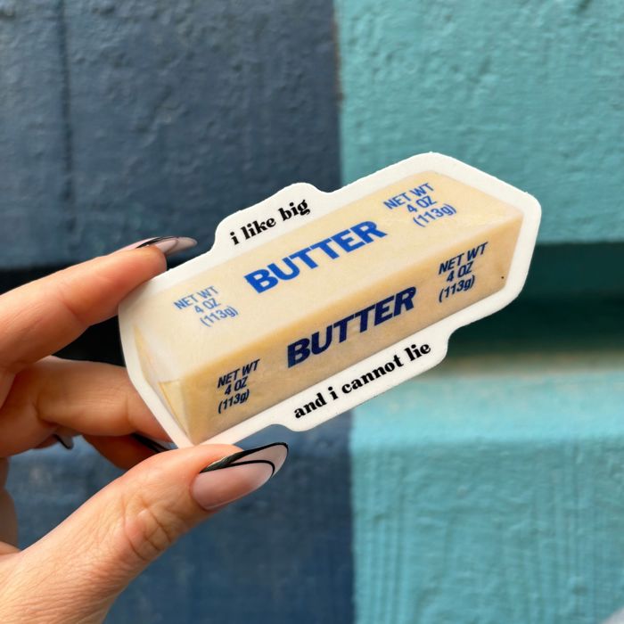 Butter Vinyl Stickers | Fun & Sassy Die-Cut Decals for Butter Lovers