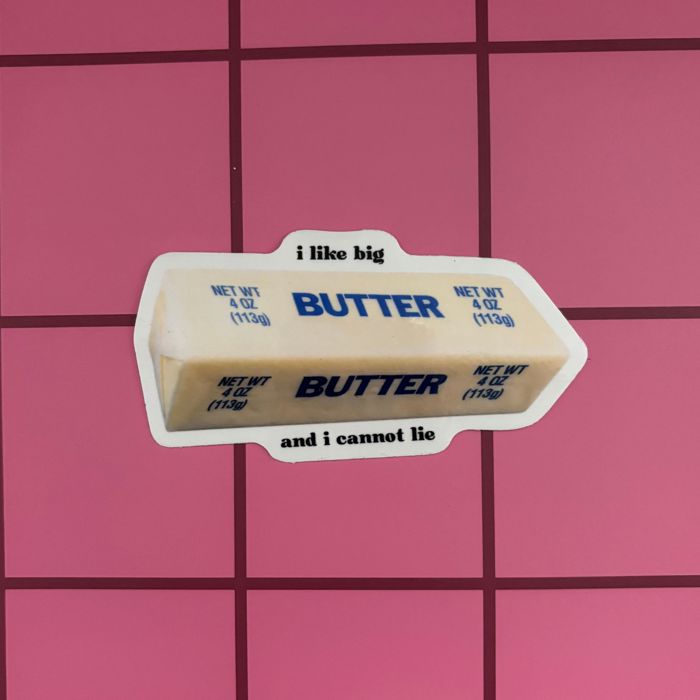 Butter Vinyl Stickers | Fun & Sassy Die-Cut Decals for Butter Lovers