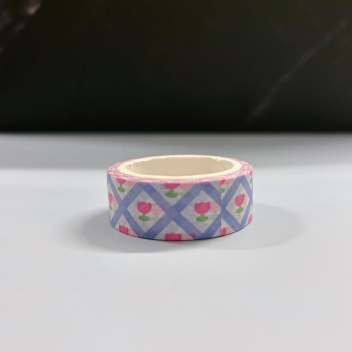 Y2K Dopamine Washi Tape | Aesthetic Cherry & Tulip Decorative Masking Tape