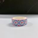 Blue Grid Tulips Y2K Dopamine Washi Tape | Aesthetic Cherry & Tulip Decorative Masking Tape