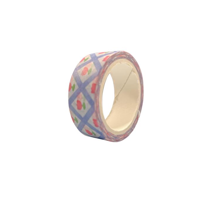 Y2K Dopamine Washi Tape | Aesthetic Cherry & Tulip Decorative Masking Tape