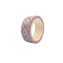 Blue Grid Tulips Y2K Dopamine Washi Tape | Aesthetic Cherry & Tulip Decorative Masking Tape