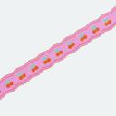 Scalloped Edge Cherries Y2K Dopamine Washi Tape | Aesthetic Cherry & Tulip Decorative Masking Tape