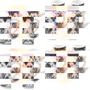 Thin Clove Boxed Gift Set of 4 Handmade Mugs - Turkish Flowers, Hand Painted