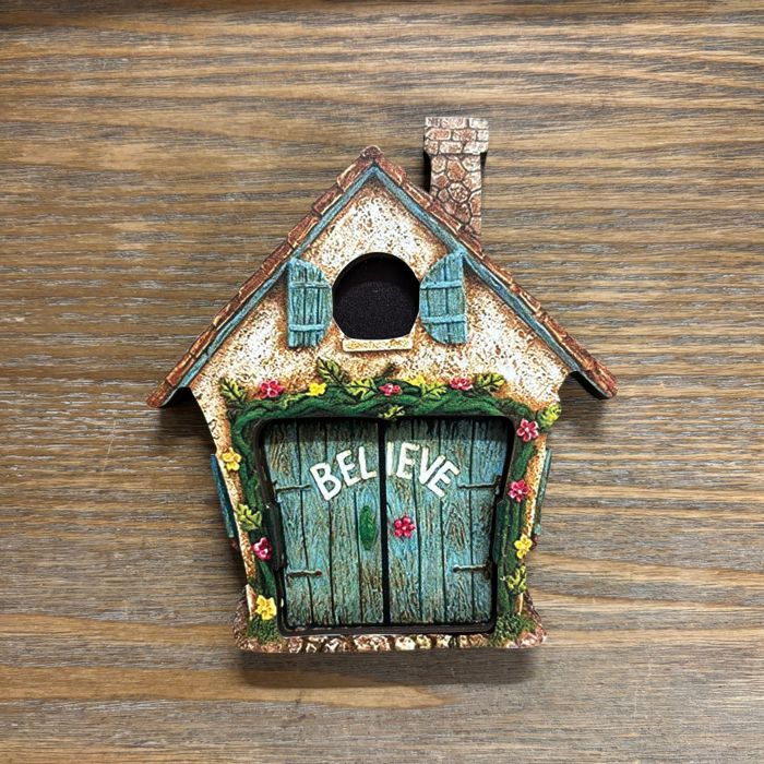 Mini Fairy Door | 4" Tall Faux Faerie Elf Door Outdoor Garden Decor