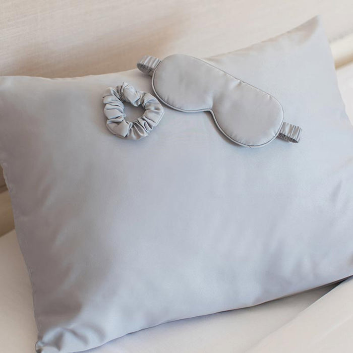 Giftable Goodnight Gorgeous Satin Sleep Set [Includes Pillowcase, Sleep Mask + Scrunchie]
