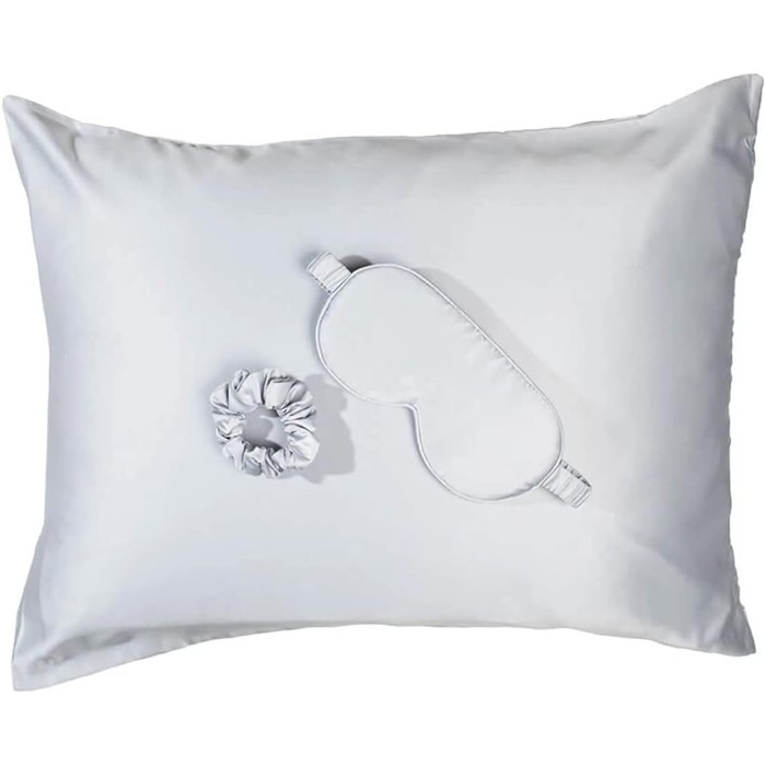 Giftable Goodnight Gorgeous Satin Sleep Set [Includes Pillowcase, Sleep Mask + Scrunchie]