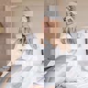 Gray Satin Sleep Set Giftable Goodnight Gorgeous Satin Sleep Set [Includes Pillowcase, Sleep Mask + Scrunchie]