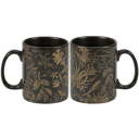 Gold Black Floral Funny Christmas Gift Mug "I Put Out For Santa" | Jumbo 20 Oz Gift Holiday Mug and Other Christmas Coffee Mug