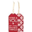 Wine and You Cute Wine Bottle Gift Tags for Gifting Wine | Reusable Holiday Funny Saying Gift Hangers