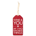 Wine and You Cute Wine Bottle Gift Tags for Gifting Wine | Reusable Holiday Funny Saying Gift Hangers
