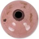 Light Pink Mini Ceramic Vase | Glossy Round Bud Vase | Small Decorative Accent for Home or Gift