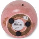 Light Pink Mini Ceramic Vase | Glossy Round Bud Vase | Small Decorative Accent for Home or Gift