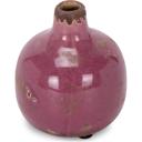 Mauve Pink Mini Ceramic Vase | Glossy Round Bud Vase | Small Decorative Accent for Home or Gift