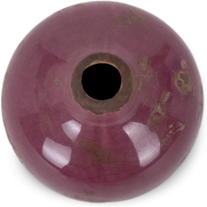 Mini Ceramic Vase | Glossy Round Bud Vase | Small Decorative Accent for Home or Gift