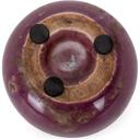 Mauve Pink Mini Ceramic Vase | Glossy Round Bud Vase | Small Decorative Accent for Home or Gift