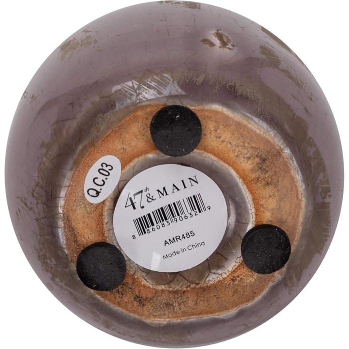 Mini Ceramic Vase | Glossy Round Bud Vase | Small Decorative Accent for Home or Gift