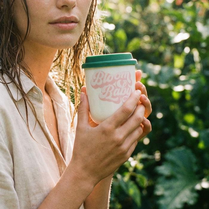 Pretty Eco- and Plant-Themed To-Go Mugs with Silicone Lids | Eco-friendly Gifts - 5 Options!