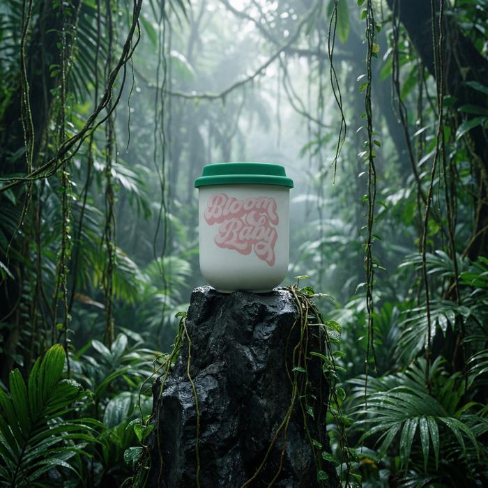 Pretty Eco- and Plant-Themed To-Go Mugs with Silicone Lids | Eco-friendly Gifts - 5 Options!