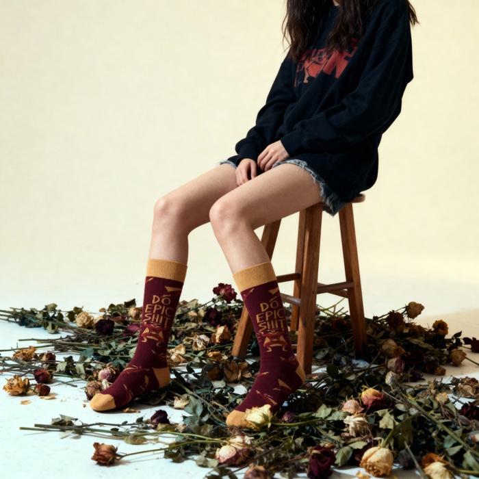 My Last Flying F@#* Socks | Colorful Novelty Unisex Socks | Gift for Her