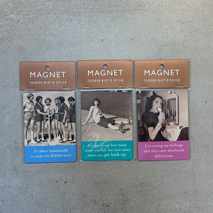 Retro Ladies Funny Fridge Magnets | Gift Stocking Stuffer 1950s Quotes Refrigerator Flexible Magnets