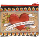 You Will Forever Be My Always Zipper Wallet Coin Purse Organizer Pouch | 5.25" x 4.25"