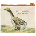 Well Waddle You Know Zipper Wallet Coin Purse Organizer Pouch | 5.25" x 4.25"