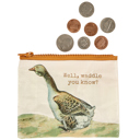 Well Waddle You Know Zipper Wallet Coin Purse Organizer Pouch | 5.25" x 4.25"