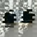 Rectangle Plush in Faux Fur Black Velvet Claws Plush Hair Clips | Faux Fur Hair Claws