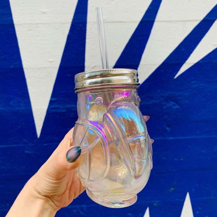 Pretty Glass Cocktail Straw Sippers