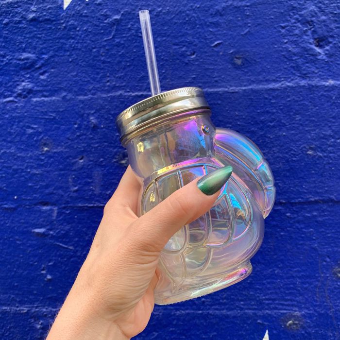 Pretty Glass Cocktail Straw Sippers