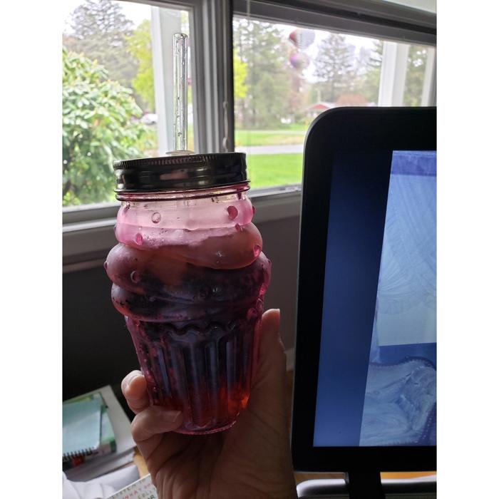 Pretty Glass Cocktail Straw Sippers