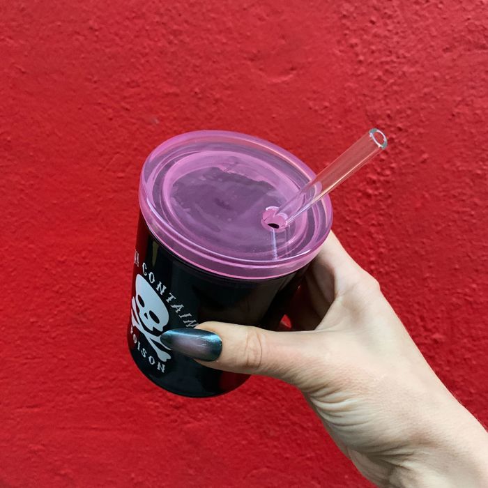 Pretty Glass Cocktail Straw Sippers