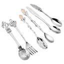 Silver The Queen's Royal Beverage Spoons and Itty-Bitty Fork | In Antique Bronze or Silver