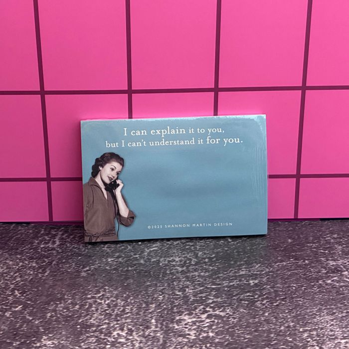 Funny Retro Ladies Sticky Notes | Stocking Stuffer Cute Quotes Gift for Her